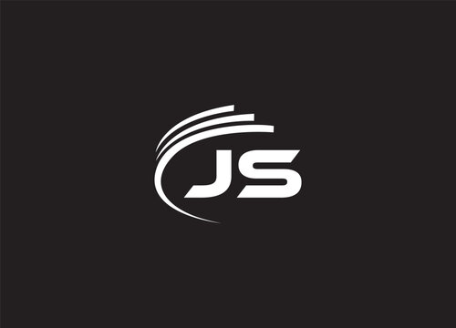 JS Modern Initial letters Logo Design
