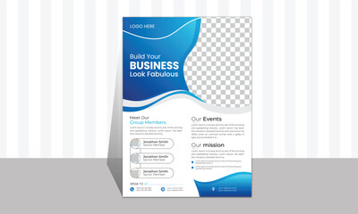 Corporate Business flyer template vector design digital marketing agency flyer design cover modern layout annual report poster flyer in A4 template Corporate creative flyer design template in A4 size.