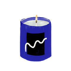 Scented Candle - Vivid Blue