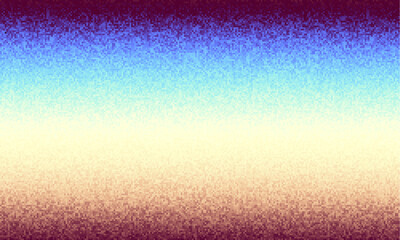 Pattern of a random small dots. Noise gradient background. Horizontal vector image