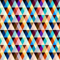 Classic argyle seamless pattern background. Vector image. Triangles pattern.