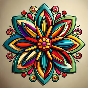 Mandala like flower