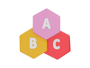 Infographic icon 3d rendering vector illustration