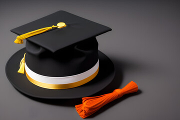 Graduation hat, education concept