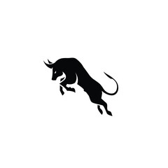 bull icon and logo design 