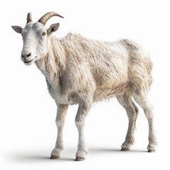 Naklejka na ściany i meble Goat isolated on white background (Generative AI)