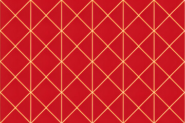 Pattern Line red color background on white paper 60 degrees straight line intersects a diamond square, Diagonal line