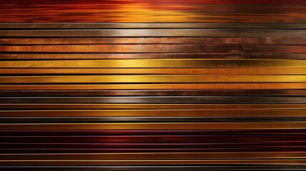 Striking Iron Design with Gold, Bronze, and Warm Colours - Vertical Striped Banner Pattern: Generative AI