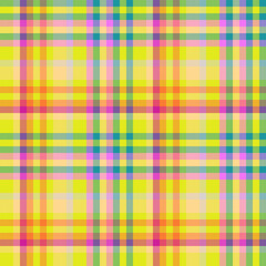 Plaid seamless check. Fabric tartan pattern. Background texture vector textile.