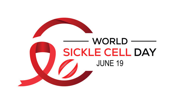 Vector illustration on the theme of World Sickle Cell day observed each year on June 19th.banner design template Vector illustration background design.