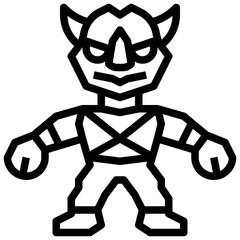 rocksteady line icon,linear,outline,graphic,illustration