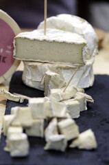 queso artesanal brie para degustación