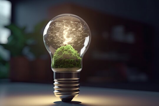 Green eco friendly and save energy city concept design. cityscape of environment conservation.