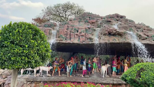 Prem Mandir is a Hindu temple dedicated to Shri Radha Krishna, located in the holy city of Vrindavan, Uttar Pradesh, India