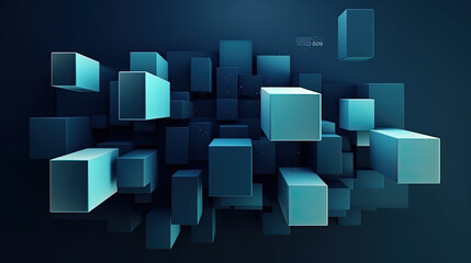 Abstract  3D Modern Business Background