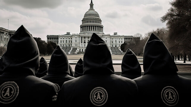 Conspiracy Theory, Illuminati Shadow Government. generative AI