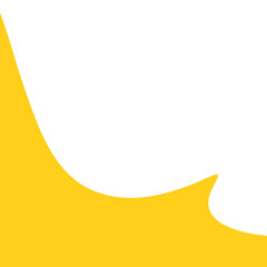 Yellow Abstract Shape Illustration.decorative corner.border