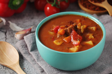 Traditional Hungarian meat stew - Goulash