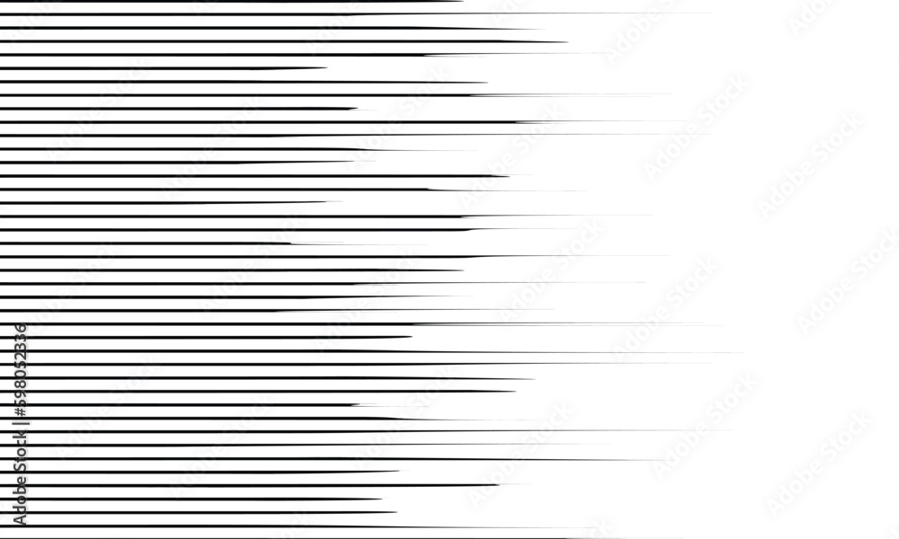 Poster abstract seamless horizontal speed line pattern.