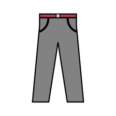 Pants icon on white.