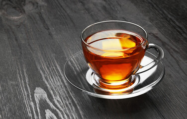 Cup of Tea on a dark wood