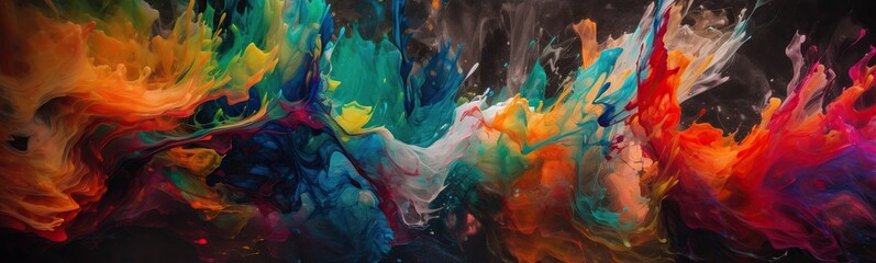 A detailed image of a chemical reaction, with its vibrant colors and dynamic, swirling patterns, concept of Chemical kinetics, created with Generative AI technology Generative AI