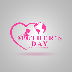 Vector illustration of Happy Mother's Day social media story feed mockup template