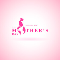 Vector illustration of Happy Mother's Day social media story feed mockup template