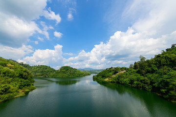 Fototapeta na wymiar Landscape of Bang Lang Dam from view point, YALA province