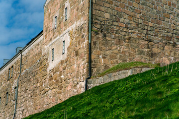 Corner of the castle, photo from bottom to top.