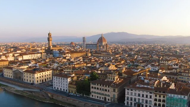 Drone, Florence Duomo, Italy