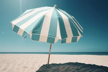 Fotobehang umbrella on the beach © id512