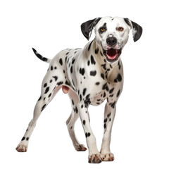 Dalmatian dog isolated on white background