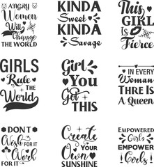 Girl Power SVG Work Bundle.