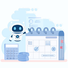 AI robot technology tools can help manage work schedules and meetings. Display daily schedules and appointments, reminders and send reminders. Provide updates and notifications for schedule changes.