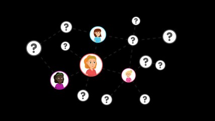 Unknown users on a social network in the form of a scheme. The concept of anonymity on the web