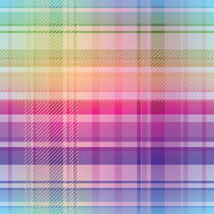 Vector pastel rainbow seamless checkered pattern