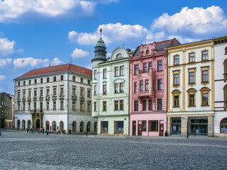 Fototapeta na wymiar Square in Olomouc, Czech republic
