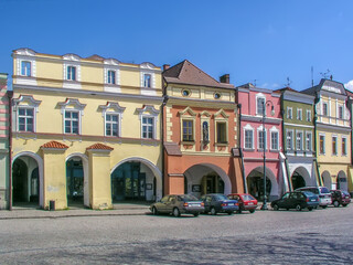 Fototapeta premium Main square in Litomysl Czech Republic