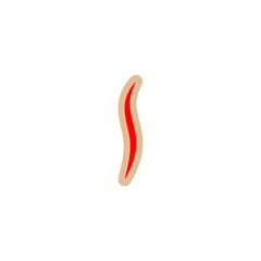 Naklejka premium Wound