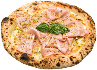 neapolitan pizza with no background - obrazy, fototapety, plakaty
