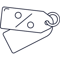 Discount Tags Marketing Sales Outline 2D Illustrations