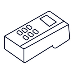 Edc Machine Marketing Sales Outline 2D Illustrations