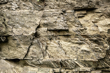 Background of stone, stone rock Old stone surface.