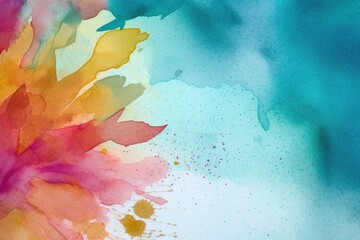 Obraz premium colorful watercolor background - Ai