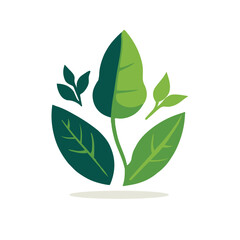 green leaf logo