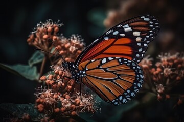 Fototapeta na wymiar Monarch butterfly. Generative AI