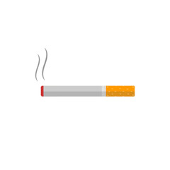 Cigarette flat icon. Isolated flat vector illustration