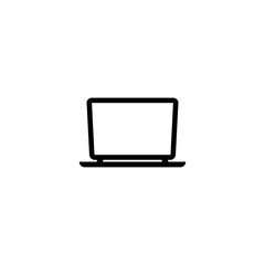  Laptop icon isolated on white background. 