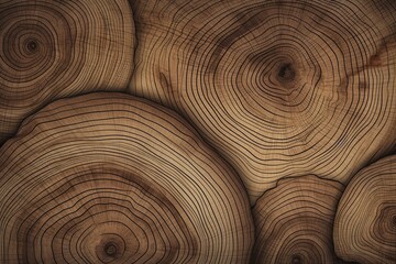 Old Brown Wood Texture: Seamless Grain Pattern on Wooden Board from Nature. Generative AI